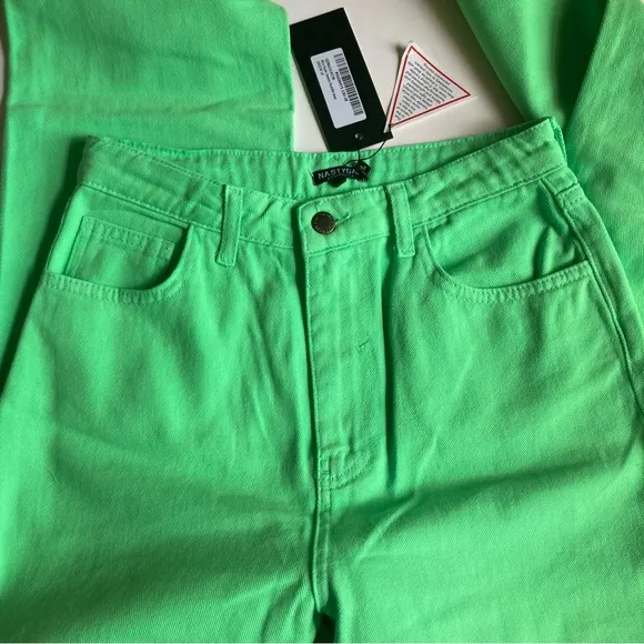 🌀 Bright Neon Green Jeans | Perfect for Spring &amp; Summer