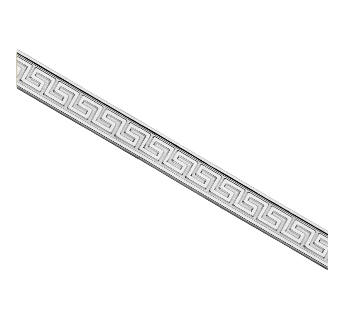 🆕 Sterling Silver Embossed Strip - Greek Key - BY THE CENTIMETRE