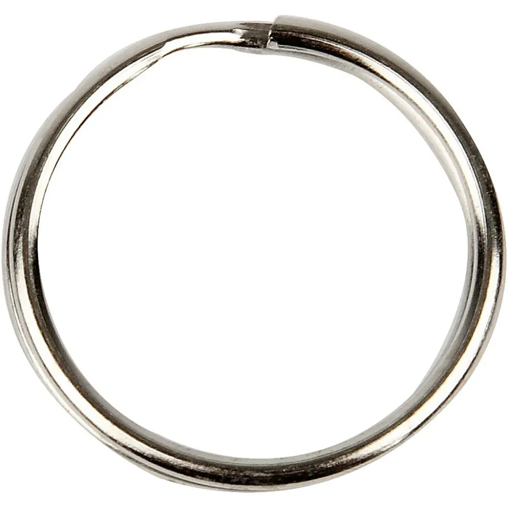 100 x Metal 25mm Large Split Ring For Key Chains Christmas Hanging Decoration