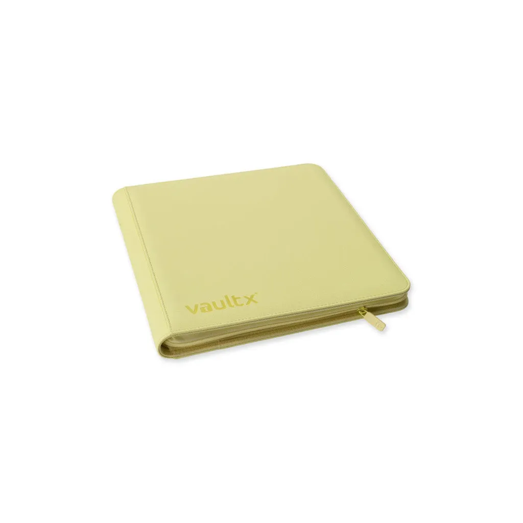 12-Pocket Exo-Tec Zip Binder - Pastel Yellow - Vault X