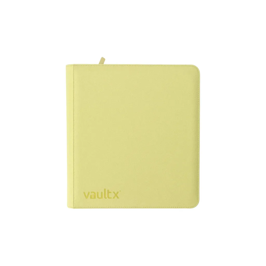 12-Pocket Exo-Tec Zip Binder - Pastel Yellow - Vault X