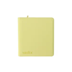 12-Pocket Exo-Tec Zip Binder - Pastel Yellow - Vault X