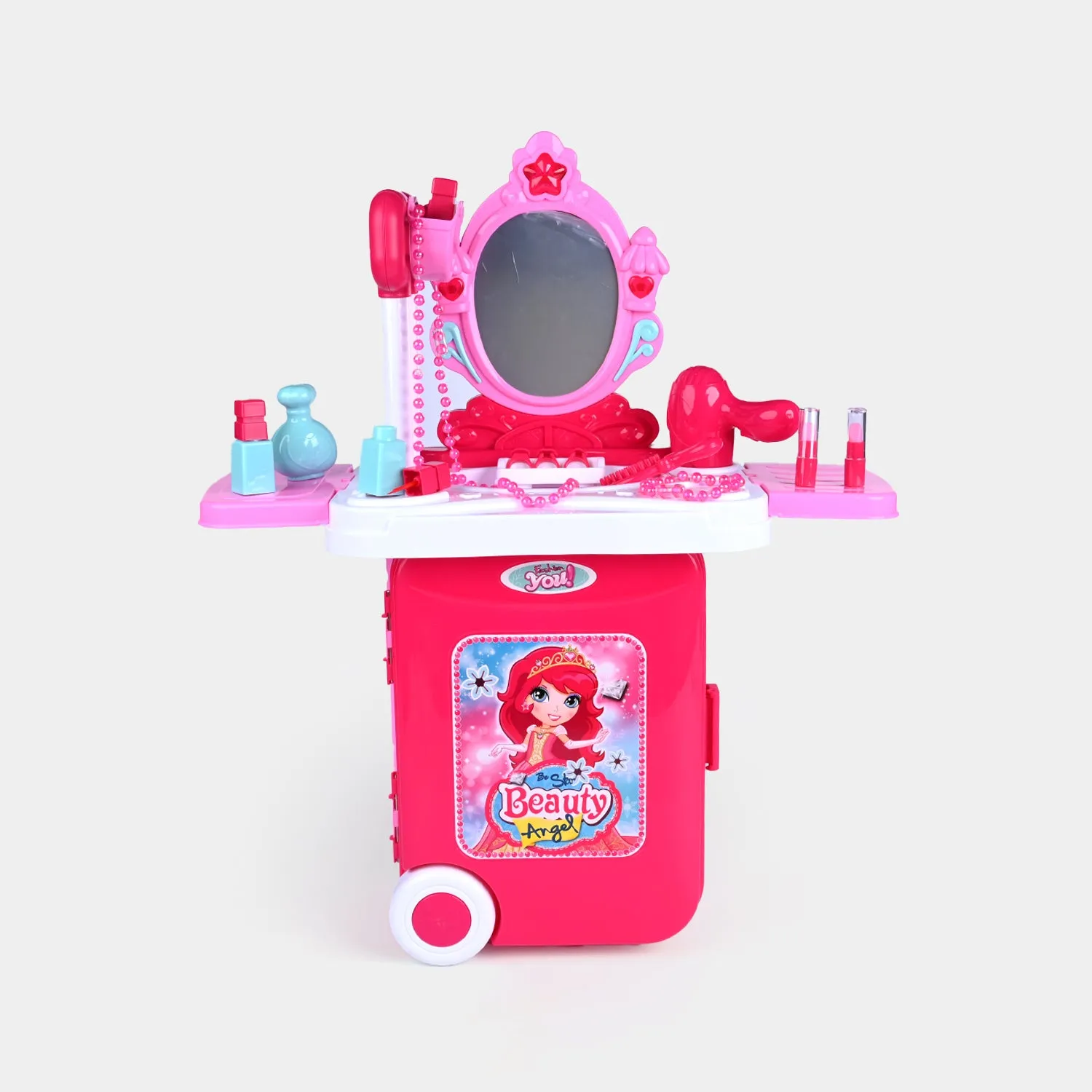 3 in 1 Portable Dressing Table with Cosmetic Set trolly Bag