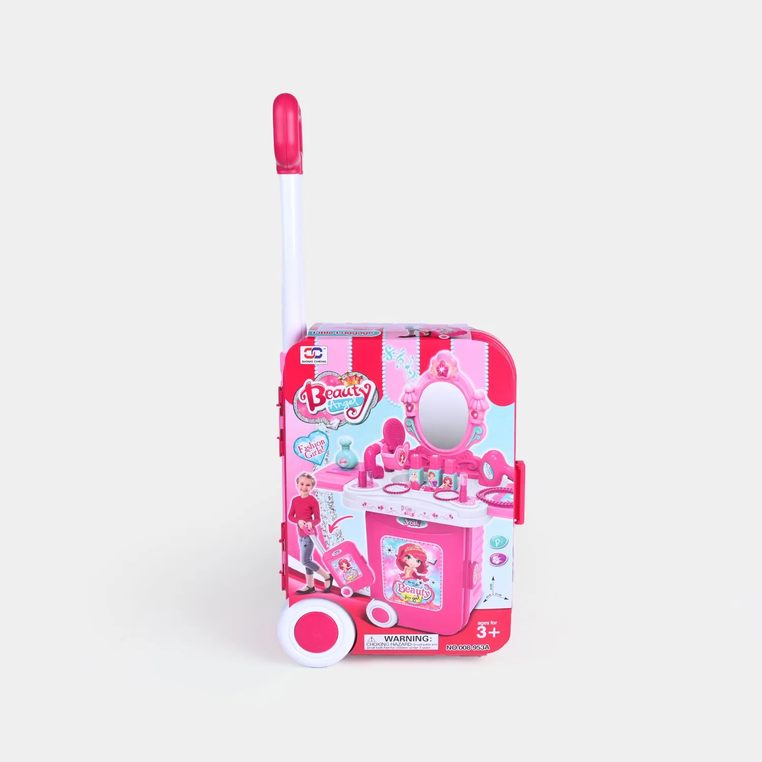 3 in 1 Portable Dressing Table with Cosmetic Set trolly Bag