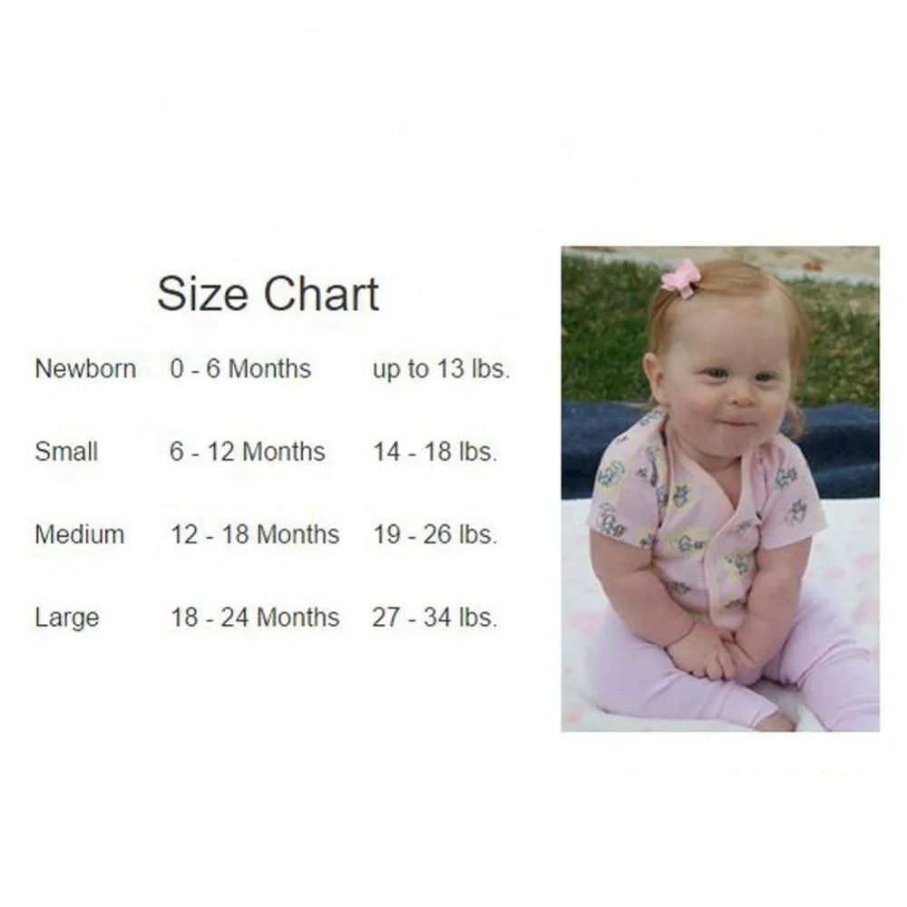 3 Pack Girl's Rib Knit Short Sleeve Onesie(NB,S,M,L)