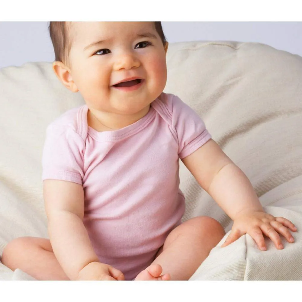 3 Pack Girl's Rib Knit Short Sleeve Onesie(NB,S,M,L)
