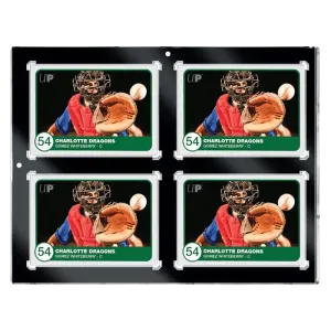 35PT 4-Card Black Border UV ONE-TOUCH Magnetic Holder