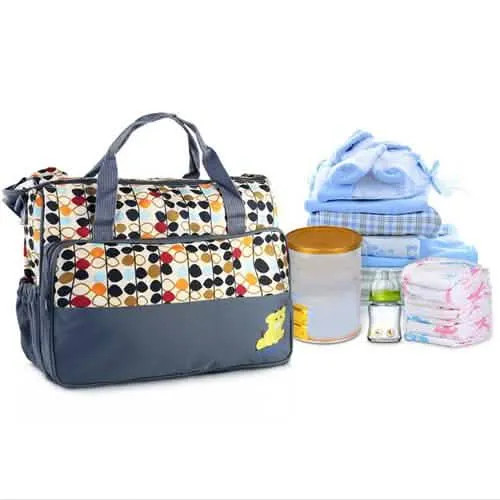 5-Pack: Baby Nappy Diaper Bag Set
