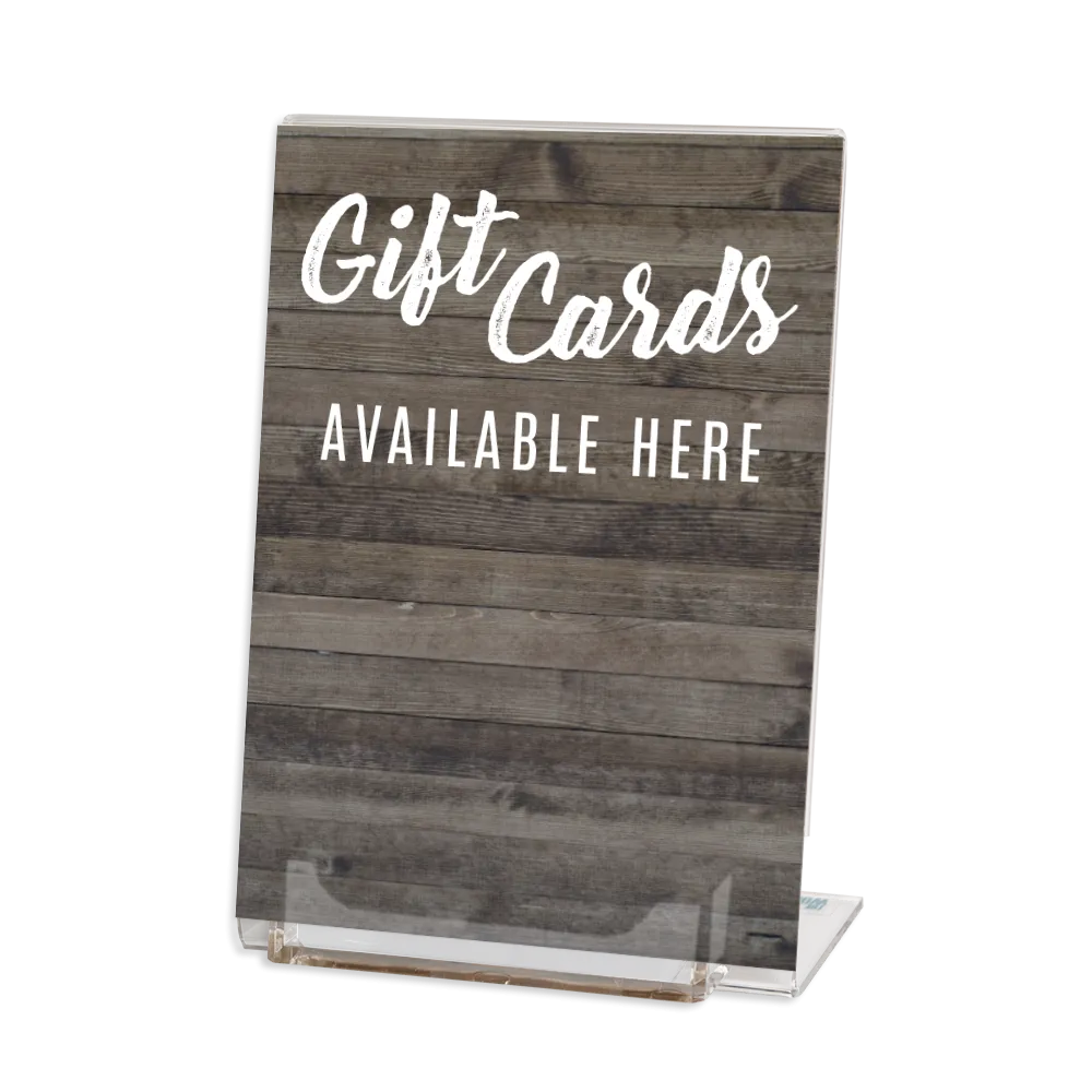 5x7 Gift Card Display Stand