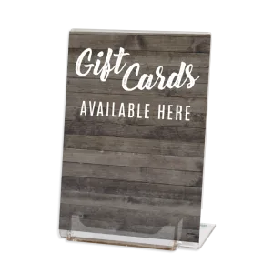 5x7 Gift Card Display Stand