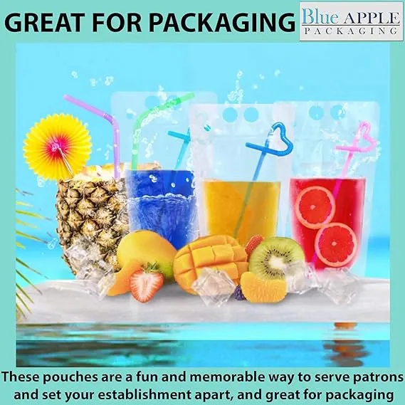 5X9   3 BG inches Zipper Pouches Beverage To-Go 3.6 Mil Polypropylene