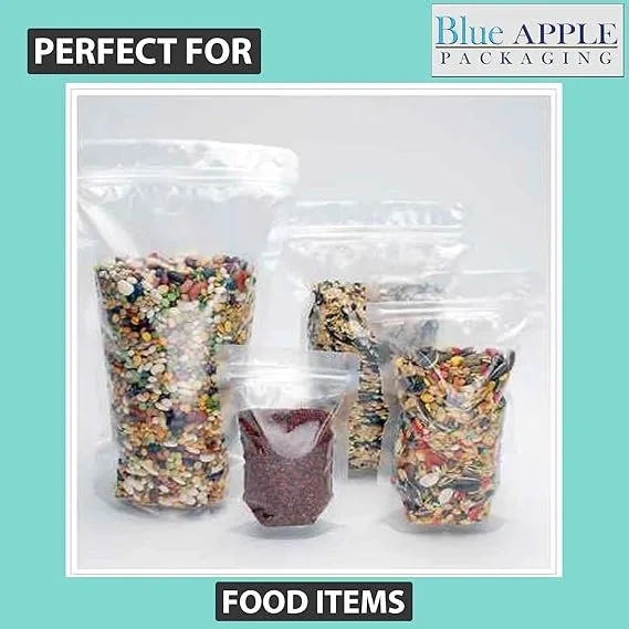 6X9   3 BG inches Clear Stand-Up Pouches with Hang Hole 2.7 mil