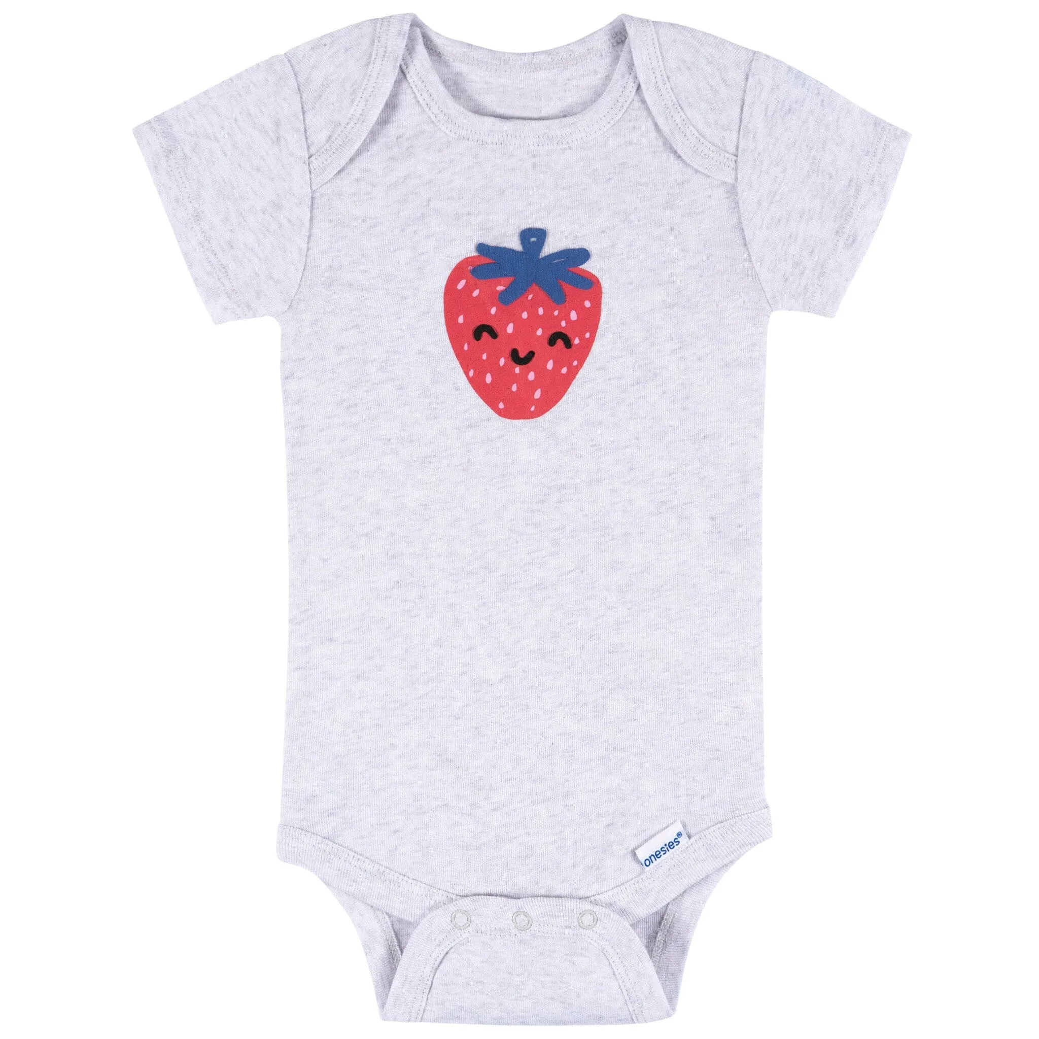 8-Pack Baby Girls Berry Happy Short Sleeve Onesies® Bodysuits