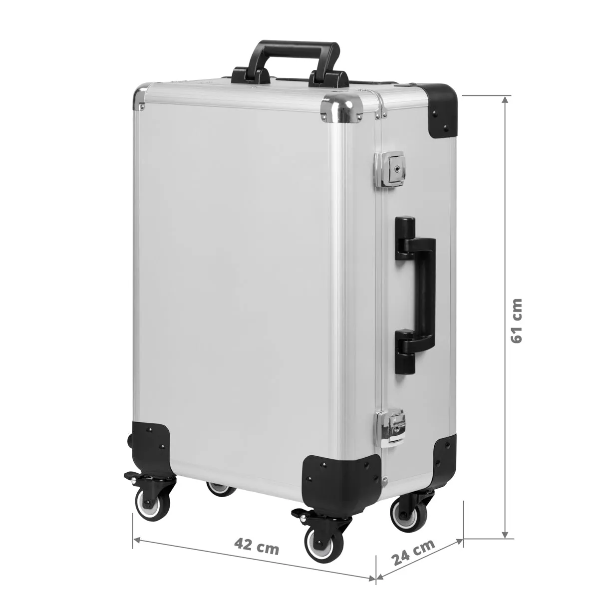 ActiveShop Case Portable Makeup Stand T-27 Silver