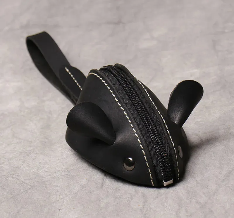 Adorable Kawaii Mouse Coin Purse 🐭✨ | ZRCX Leather Key Wallet for Kids & Adults 👜💖