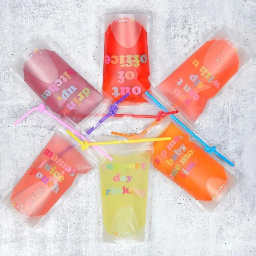 Adult Drink Pouch -- 7 Designs!