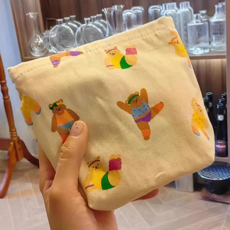 Aesthetic Cute Cosmetic Makeup Bag Small