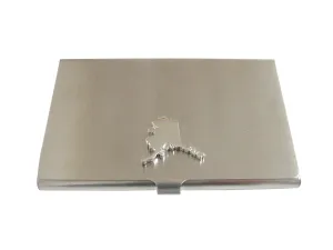 Alaska State Map Shape Business Card Holder