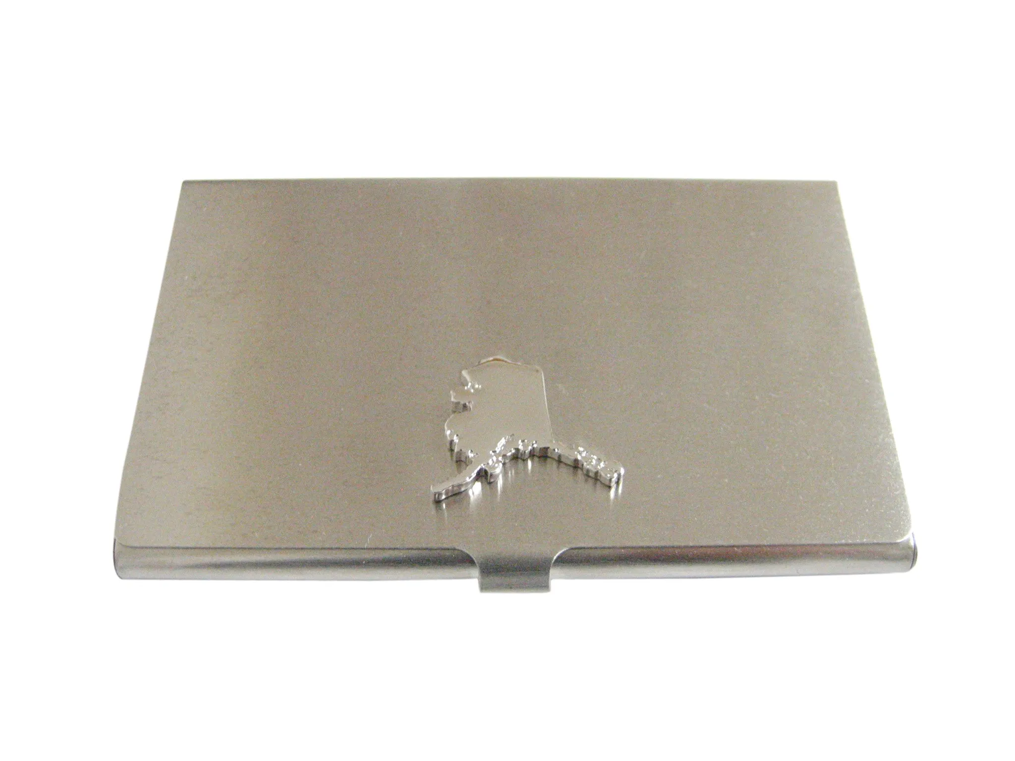 Alaska State Map Shape Business Card Holder