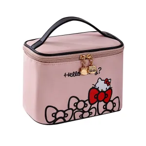 AmBealla Make up Bag Travel Cosmetic Bags Brush Holder Zipper Pouch Case Organizer Cute Organizer Suitable for Purse for Women (01 Gentle Pink)