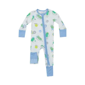 Angel Dear || Pickleball Blue 2 Way Zipper Romper