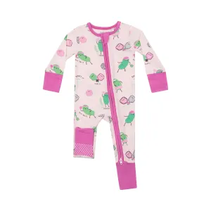 Angel Dear || Pickleball Pink 2 Way Zipper Romper