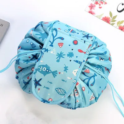 Animal Printing Large Capacity Drawstring Lazy Cosmetic Storage Bag
