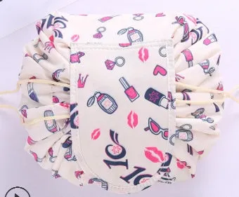 Animal Printing Large Capacity Drawstring Lazy Cosmetic Storage Bag