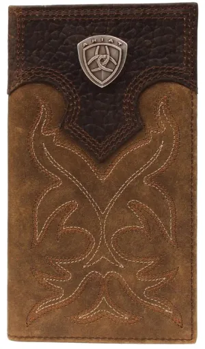 Ariat Brown Boot Stitch Rodeo Wallet