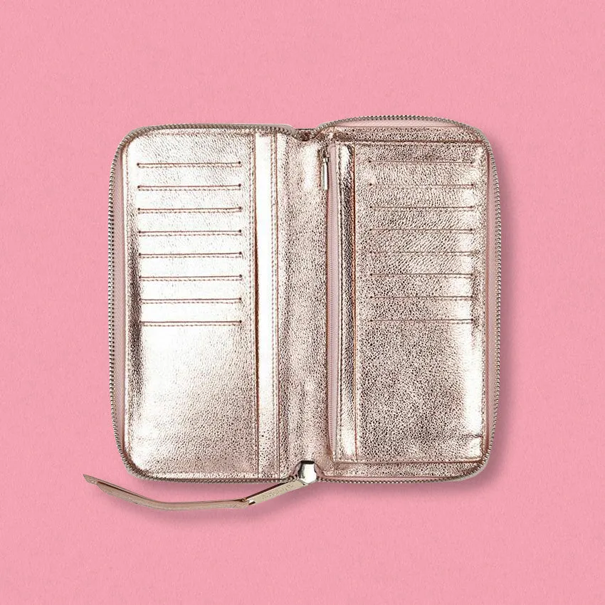 Arlington Milne Grace Wallet, Rose Gold