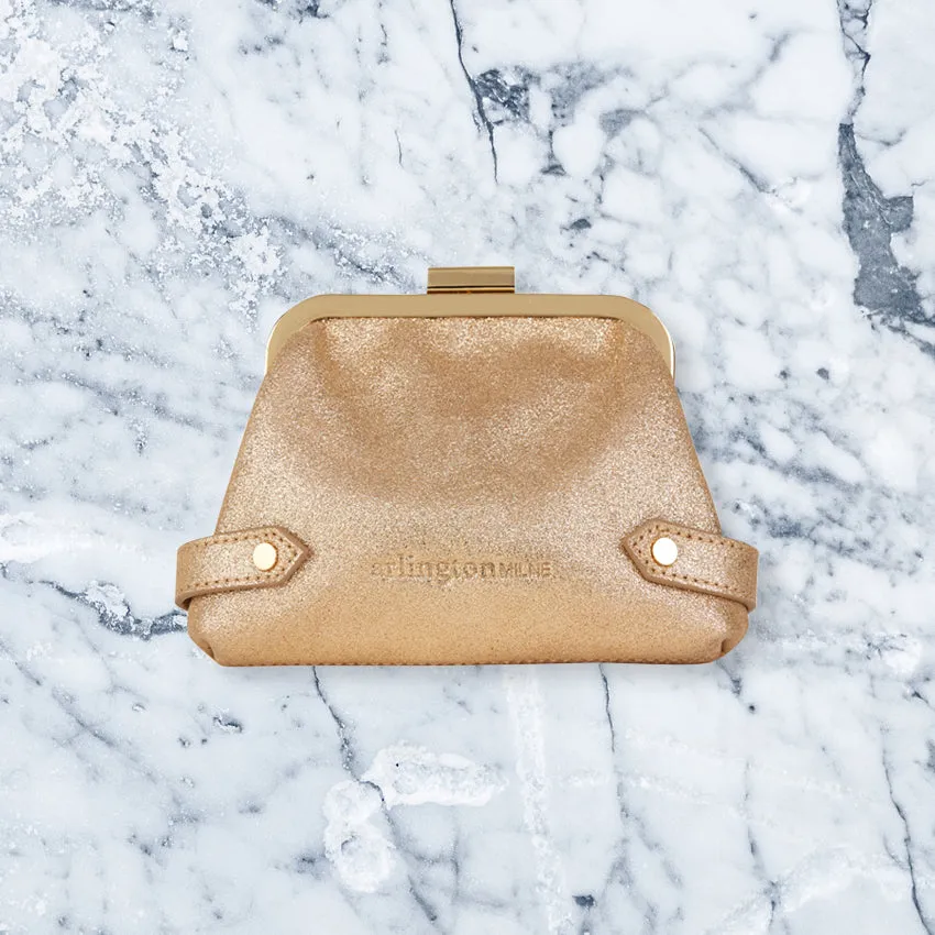 Arlington Milne Lily Mini, Gold Suede