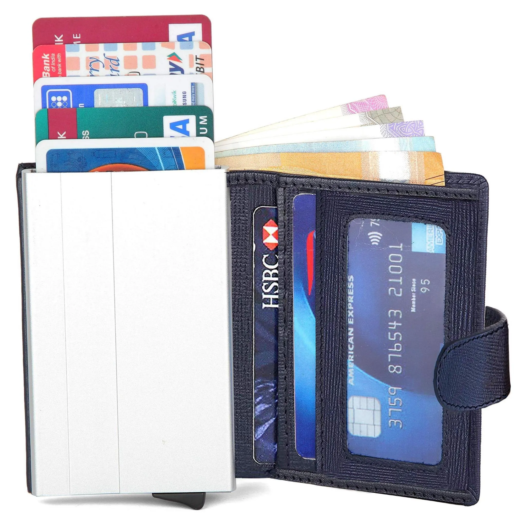 ARNOLD RFID Protected Leather Card Holder for Men