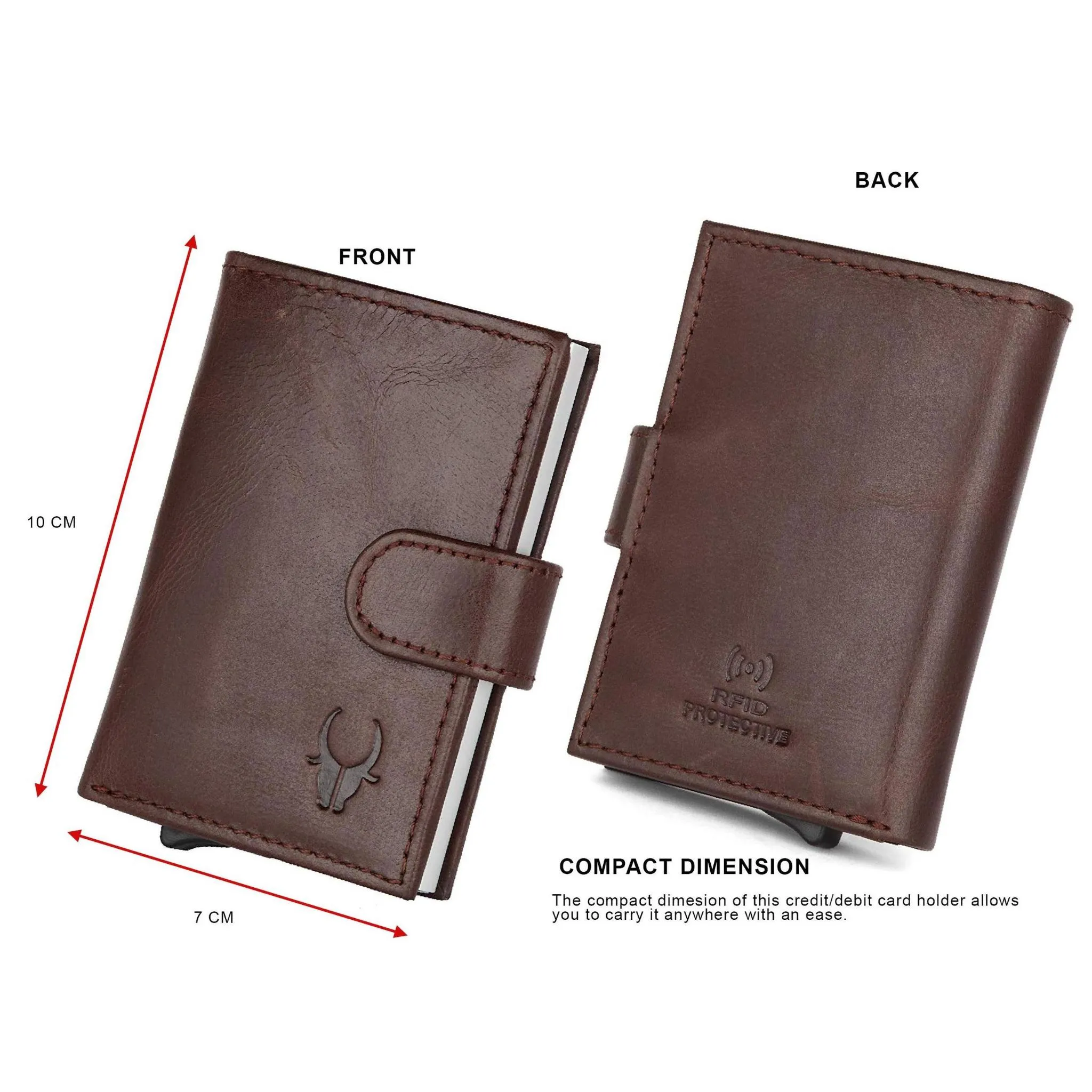 ARNOLD RFID Protected Leather Card Holder for Men