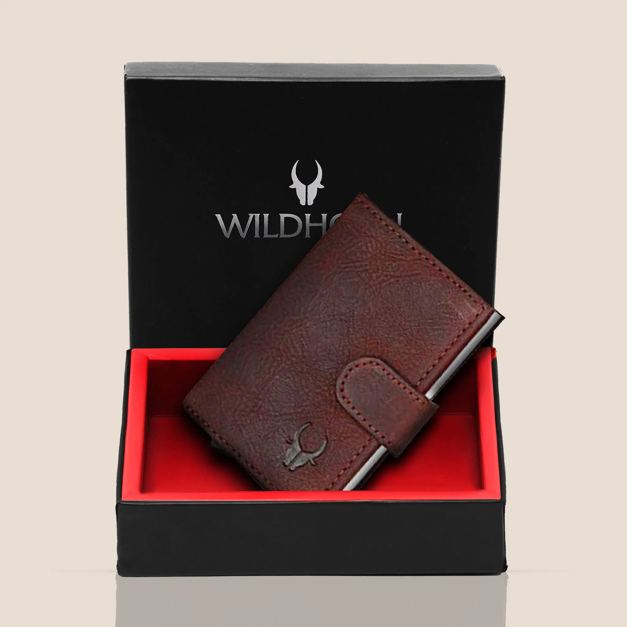 ARNOLD RFID Protected Leather Card Holder for Men