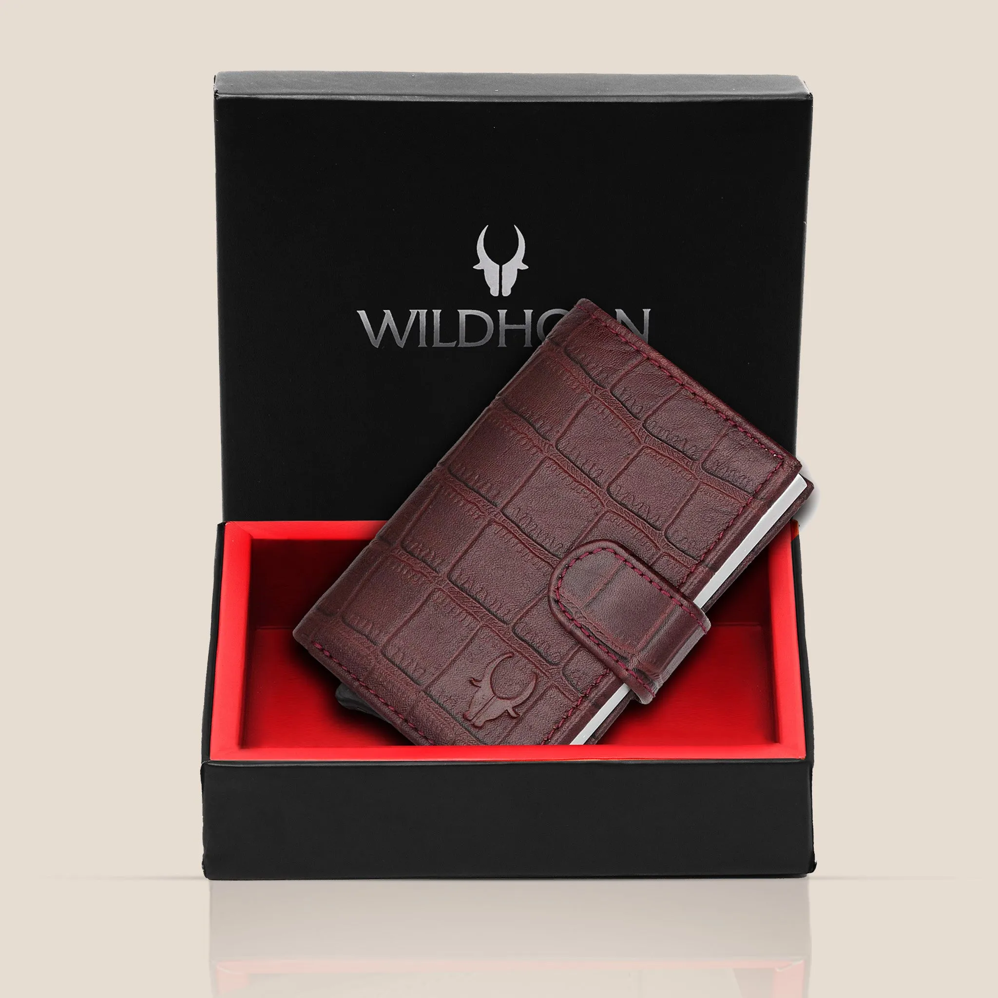 ARNOLD RFID Protected Leather Card Holder for Men