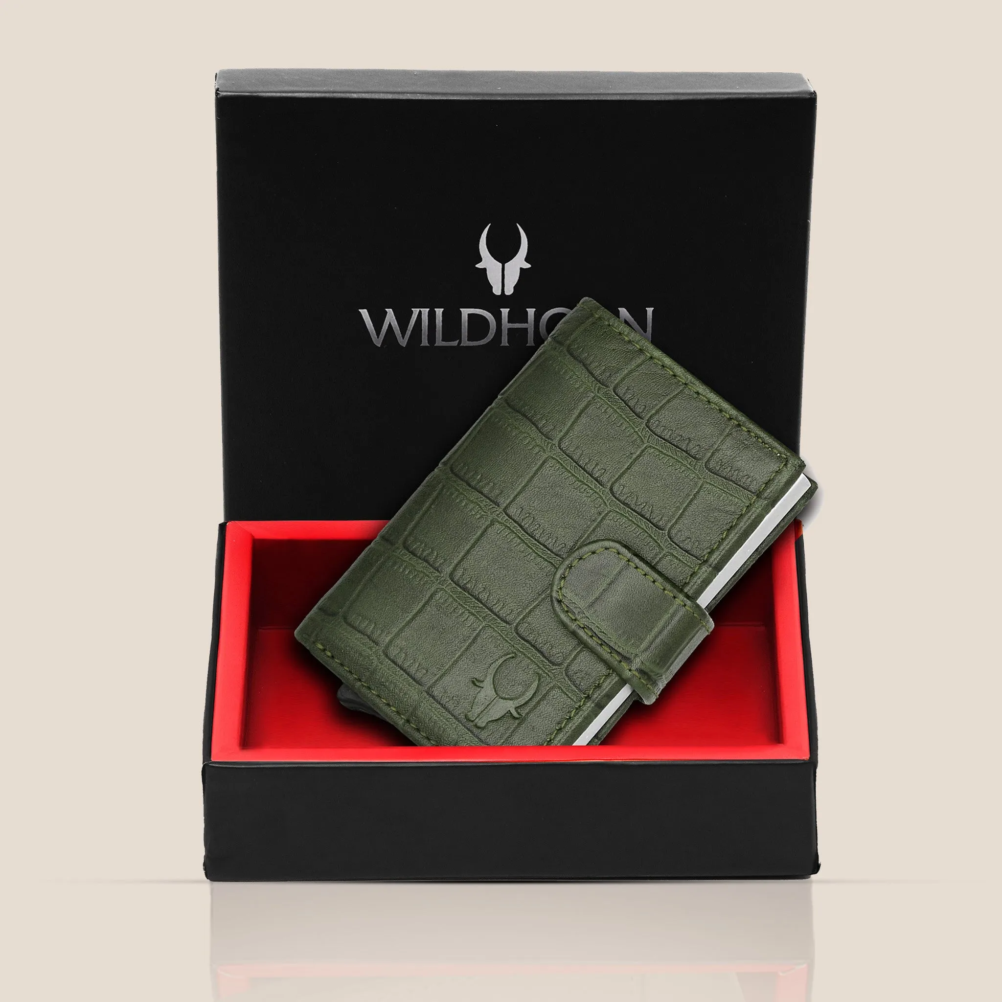 ARNOLD RFID Protected Leather Card Holder for Men