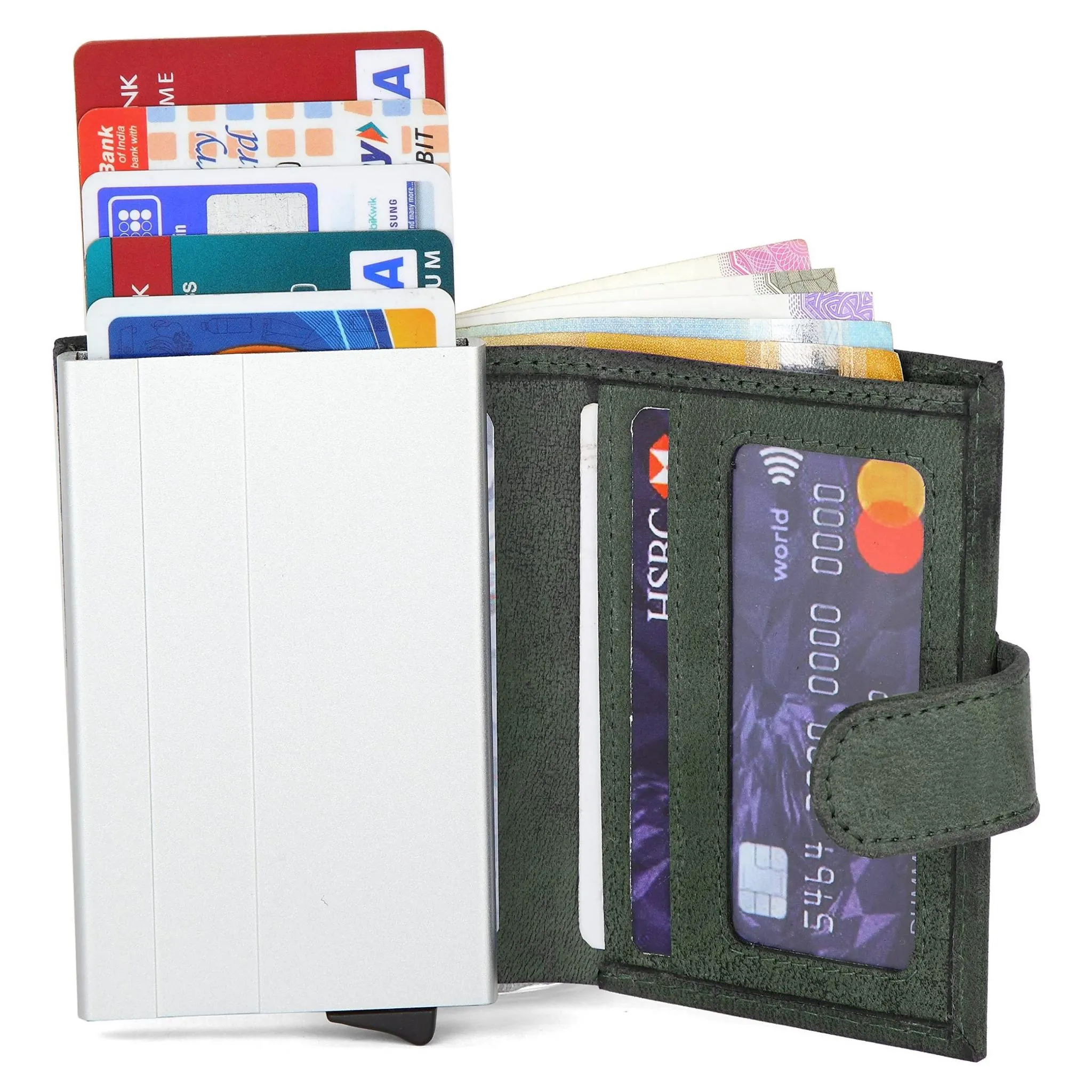 ARNOLD RFID Protected Leather Card Holder for Men