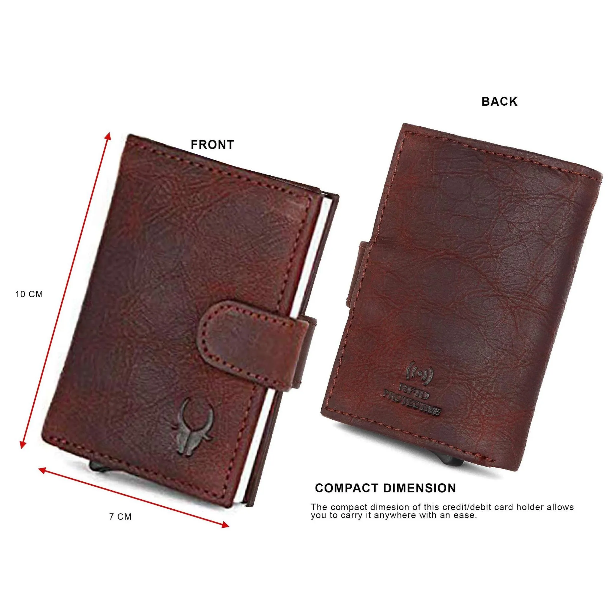 ARNOLD RFID Protected Leather Card Holder for Men