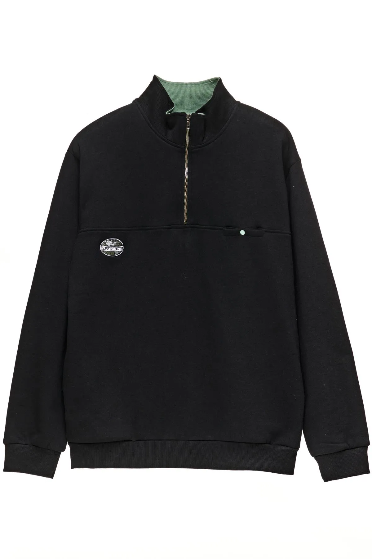 Ascend 1/4 Zip Crew - Black