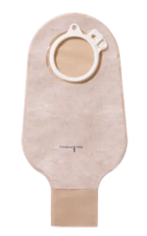 Assura® Two-Piece Drainable Pouch, Clamp, Transparent 12-1/2" (30cm), Flange 2-3/8" (60mm) - Box of 10