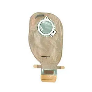 Assura® Two-Piece Drainable Pouch, EasiClose, Transparent 11" (28cm), Flange 1-9/16" (40mm) - Box of 10