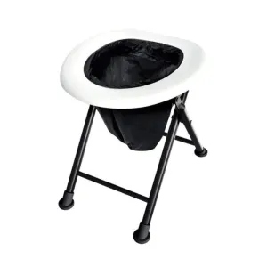 Aussie Traveller Folding Toilet Black