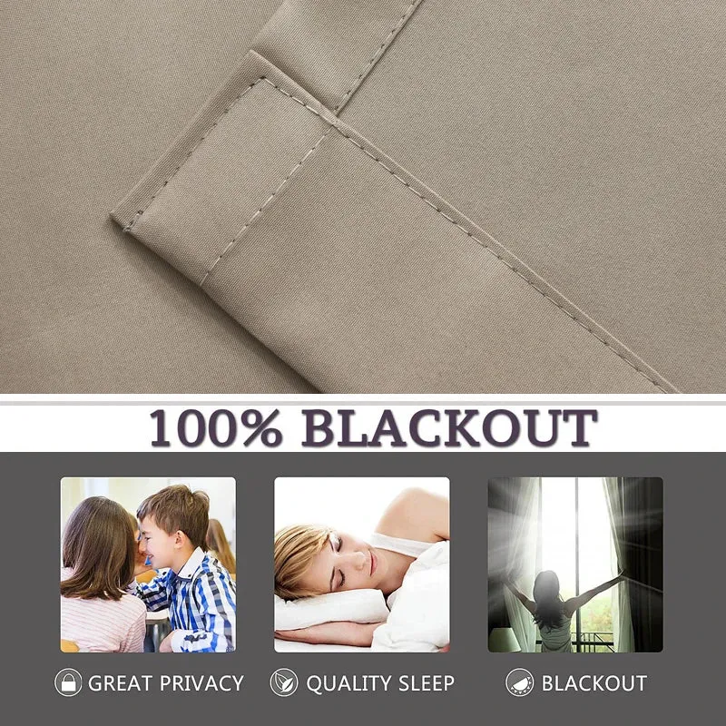 Ava 100% Blackout Bedroom Curtains (1 Penal)
