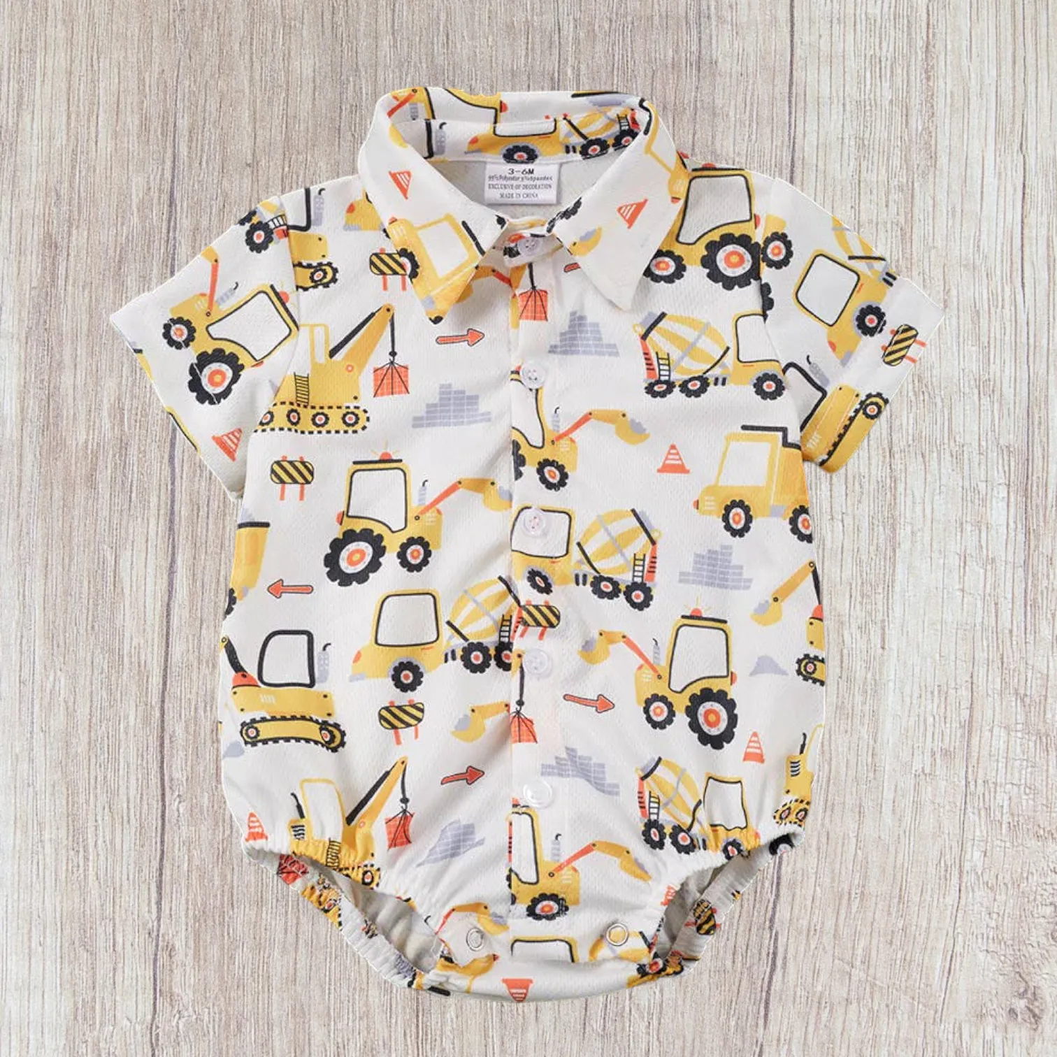 Baby Boy Collared Onesie