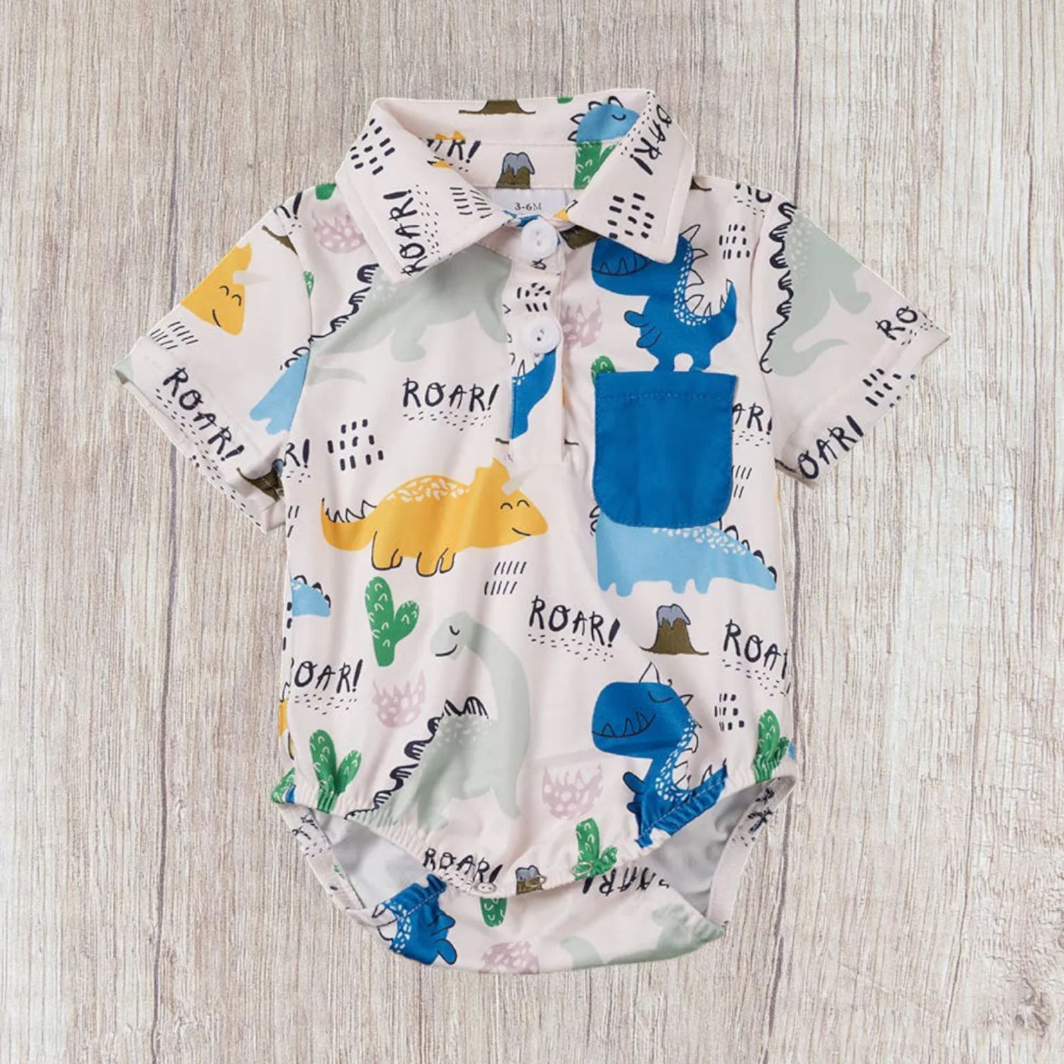 Baby Boy Collared Onesie