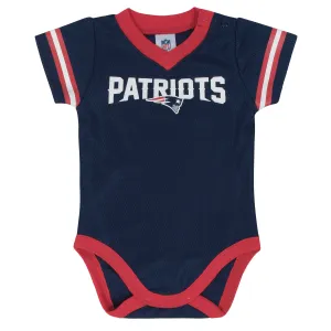Baby Boys New England Patriots Short Sleeve Jersey Bodysuit