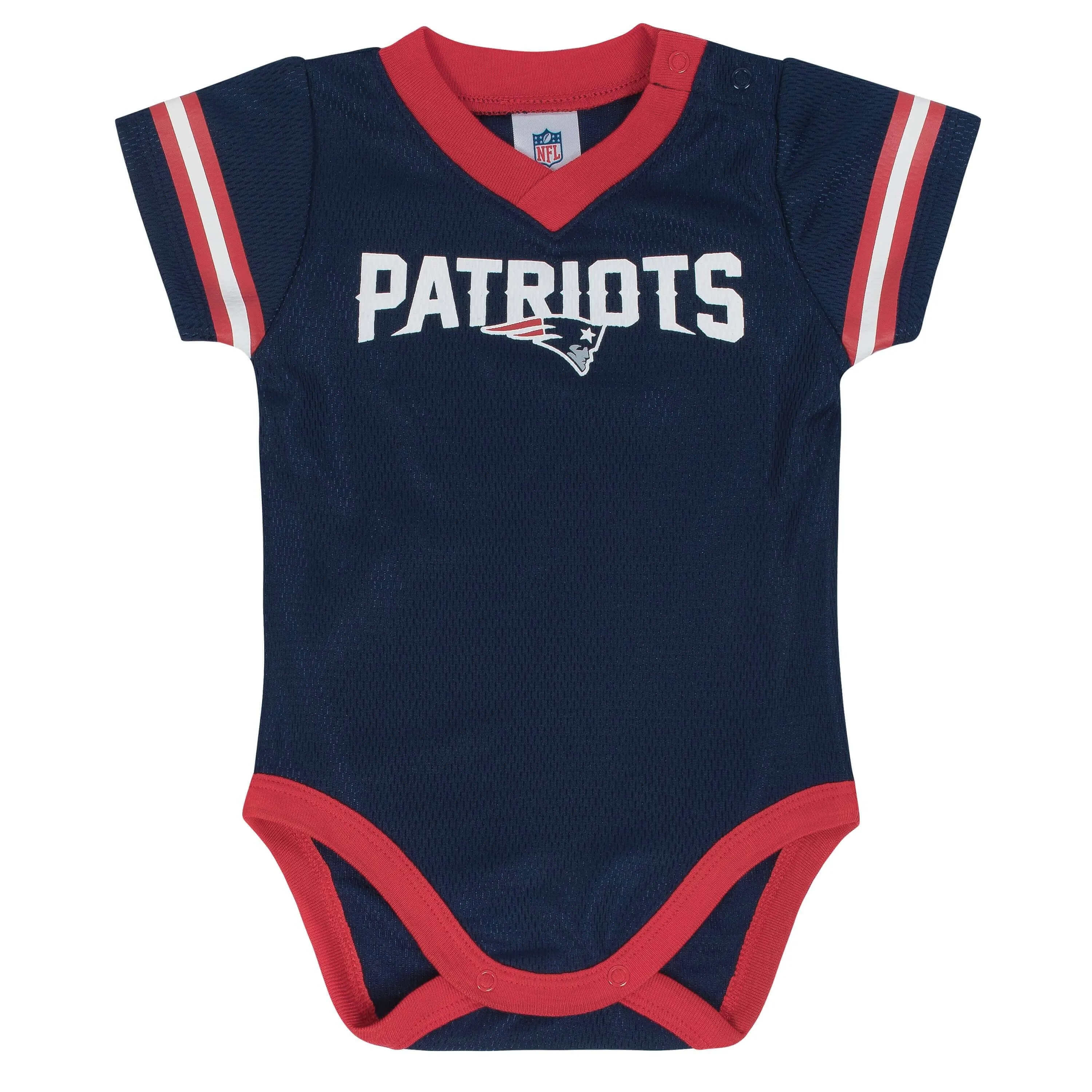 Baby Boys New England Patriots Short Sleeve Jersey Bodysuit