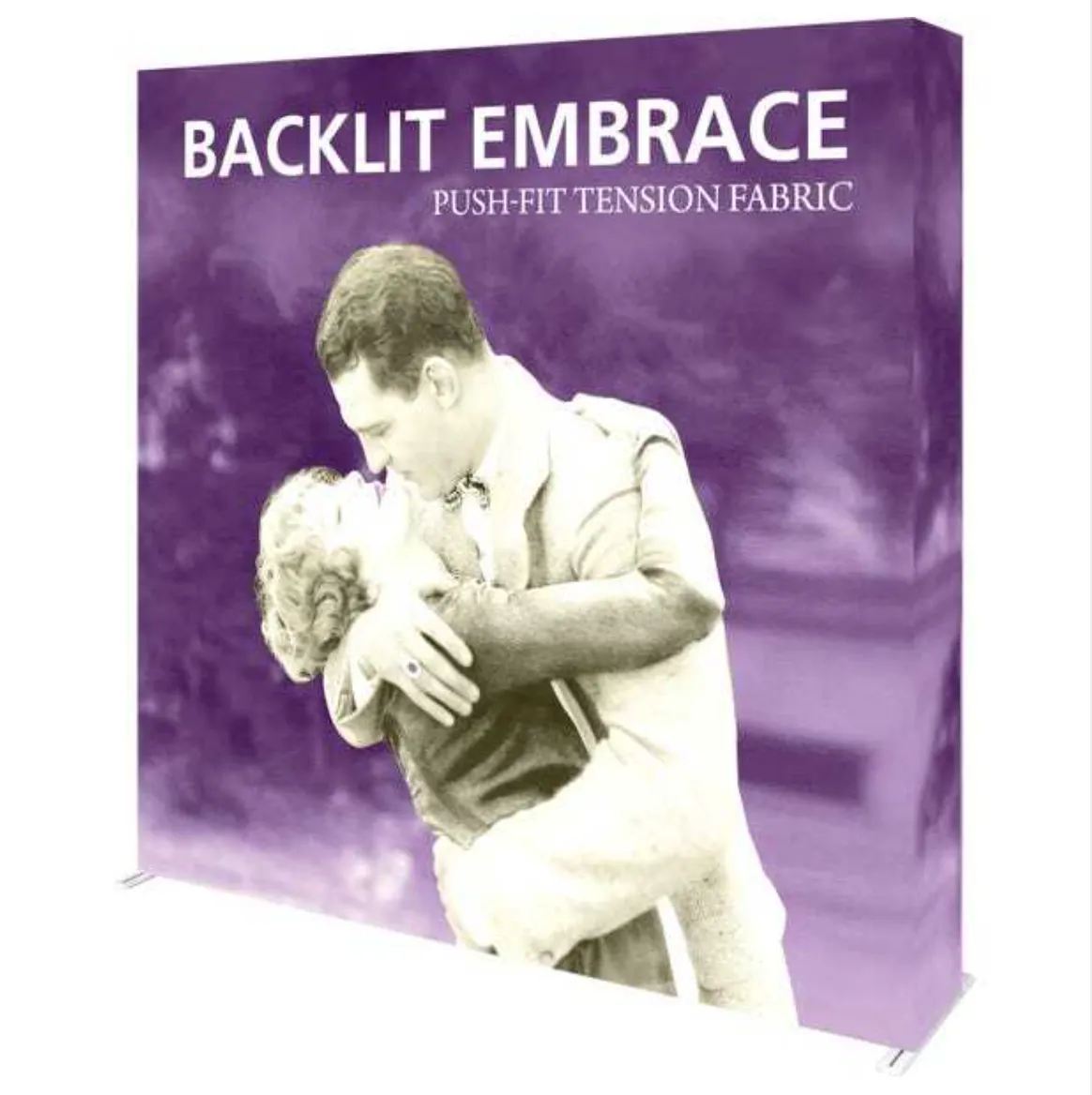 Backlit Embrace 7.5ft Tall Push-fit Tension Front Graphic Only