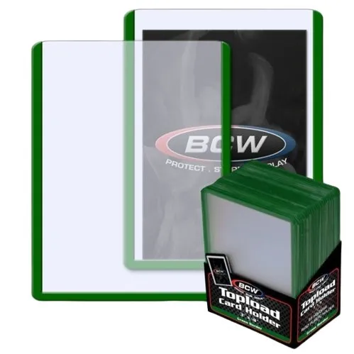 BCW Toploader Card Holder Colored Border