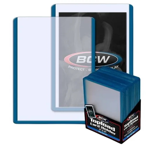 BCW Toploader Card Holder Colored Border